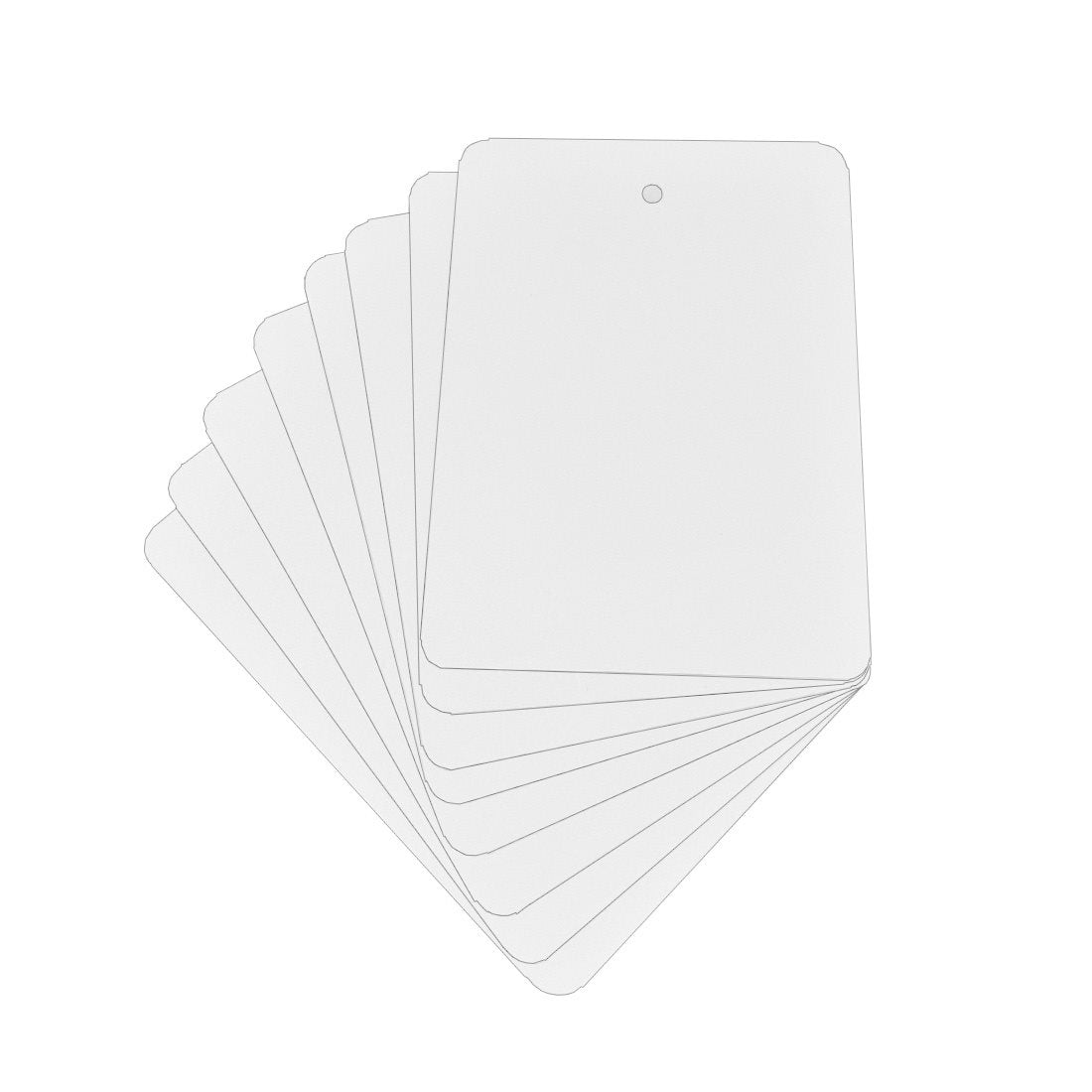 Étiquettes à suspendre 74,2x105mm PET, Blanc