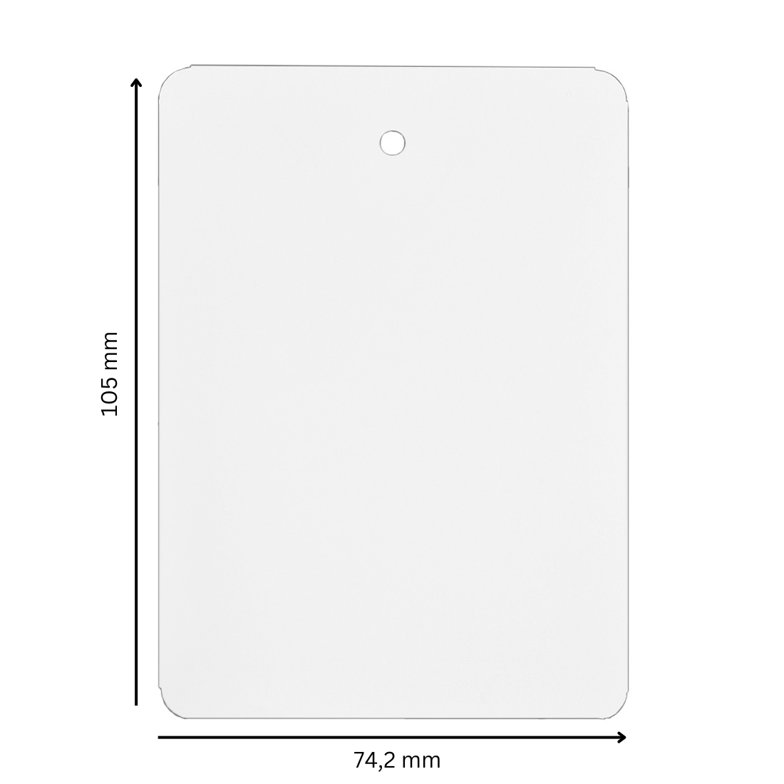 Hanging plant tag 74,2x105mm PET