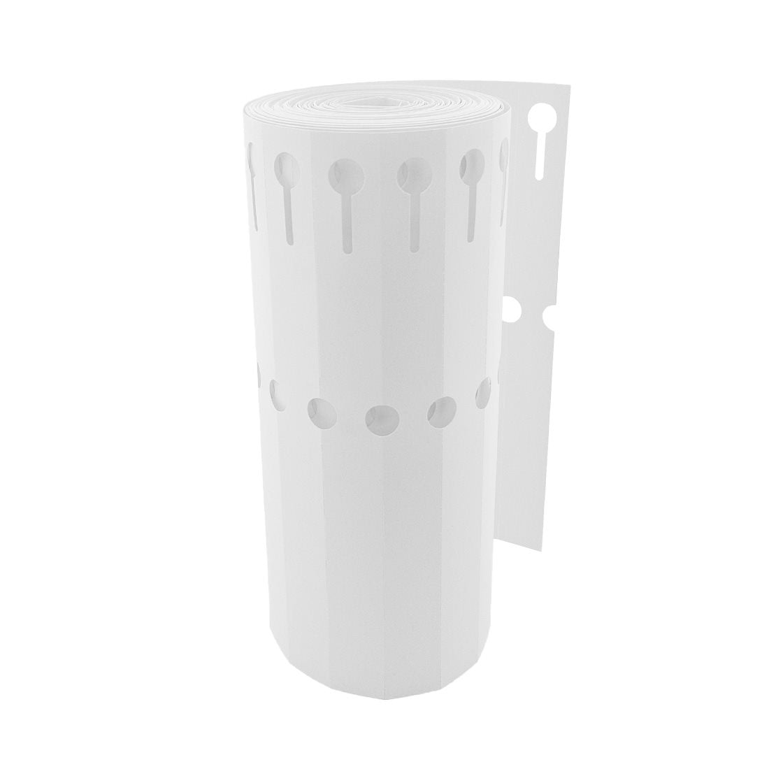 Étiquettes à boucle 200x20mm PVC, Blanc