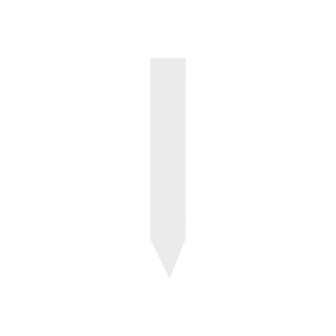 Stick-ins 16x100mm 350µ PVC, White