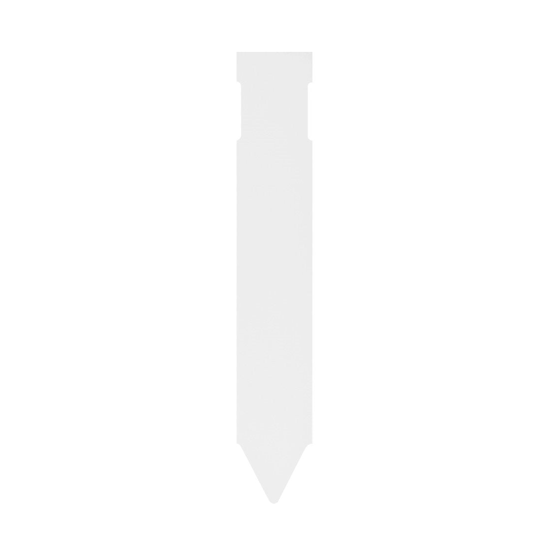 Steeketiketten 25x120mm 350µ PVC, Wit