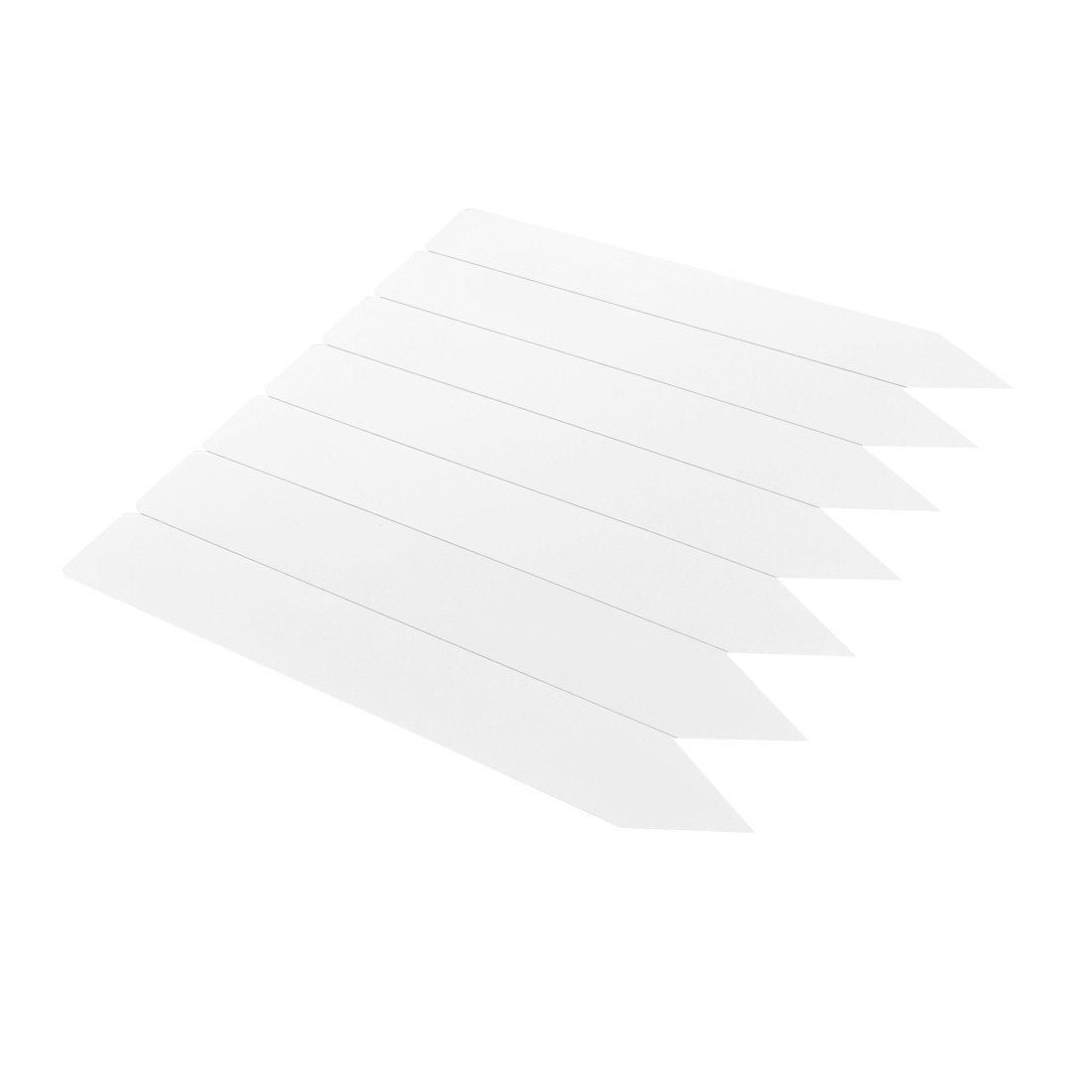 Steeketiketten 26x160mm 350µ PVC, Wit