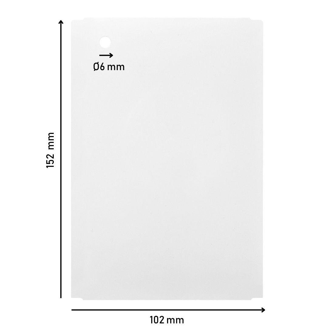 Anhängeetiketten 102x152mm HTP, Weiß
