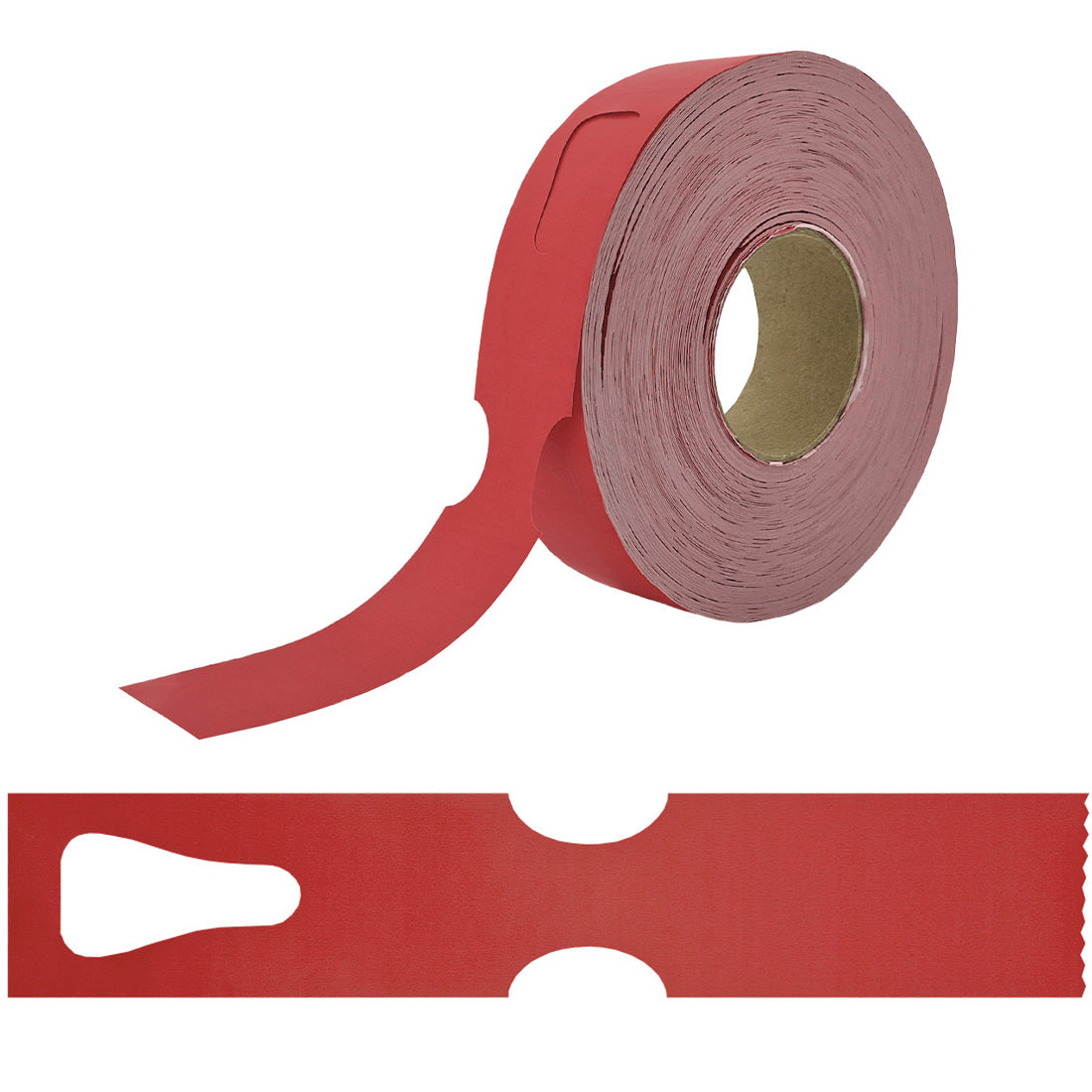 Étiquettes à boucle 297x48mm PEHD, Rouge