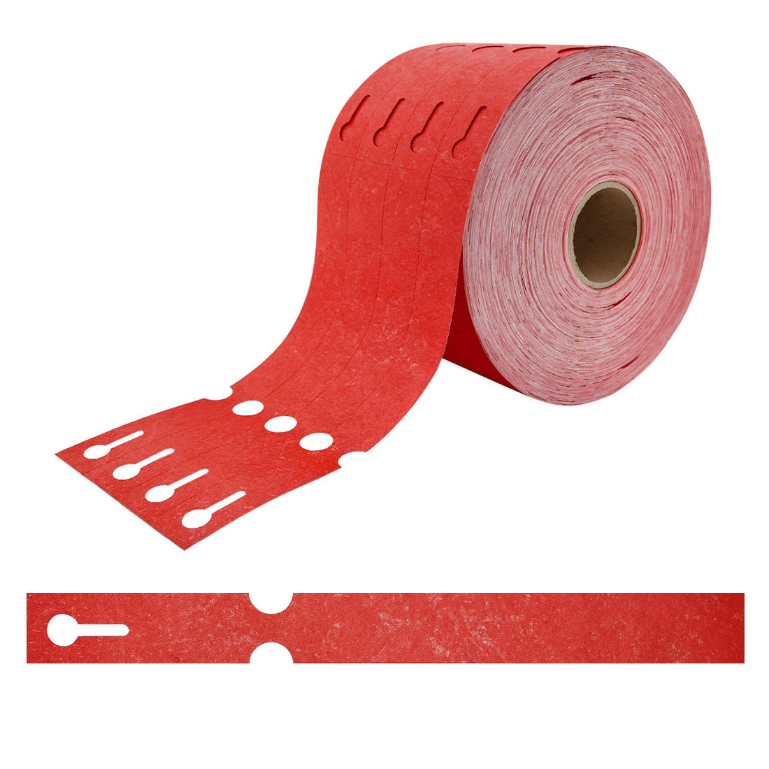 Étiquettes à boucle 250x25mm Tyvek, Rouge