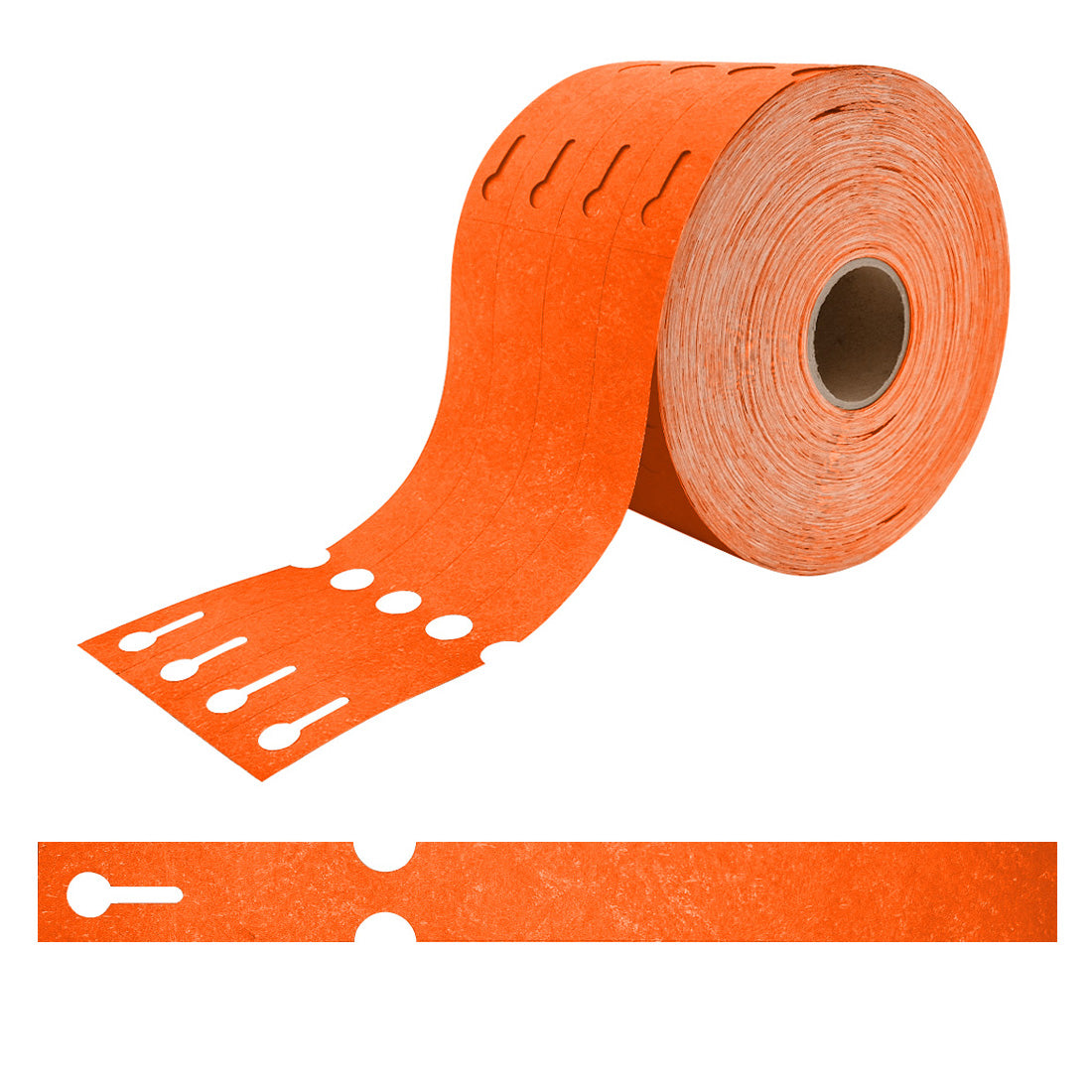 Étiquettes à boucle 250x25mm Tyvek, Orange