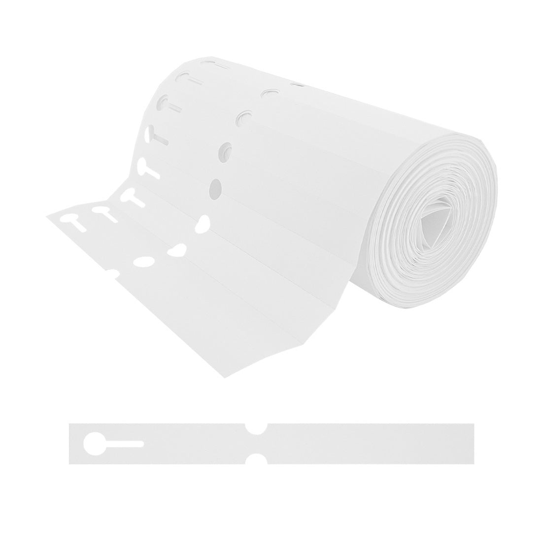 Étiquettes à boucle 200x20mm PVC Blanc