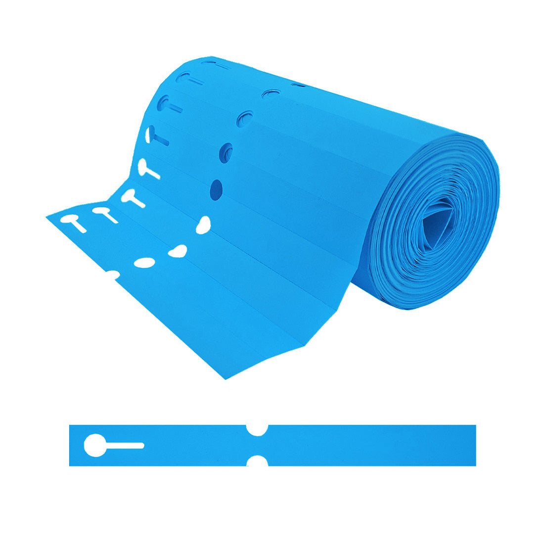 Étiquettes à boucle 200x20mm PVC Bleu