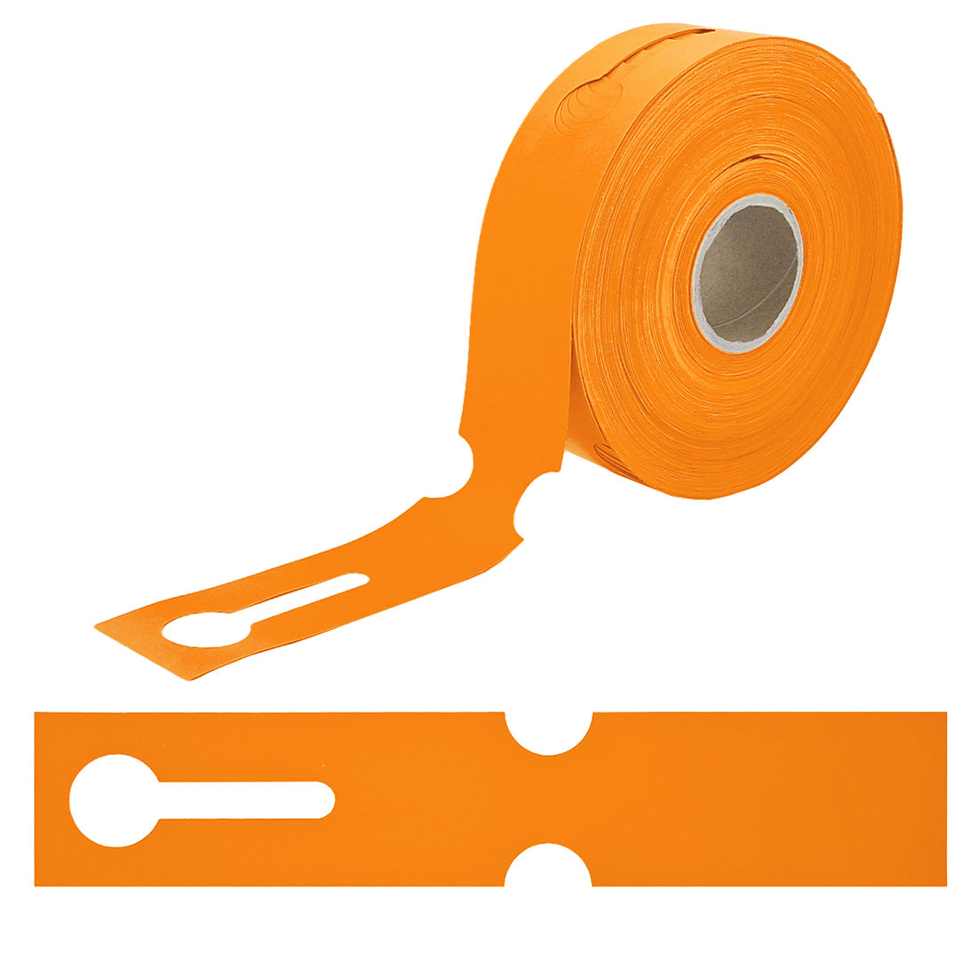 Schlaufenetiketten 260x50mm HDPE, Orange