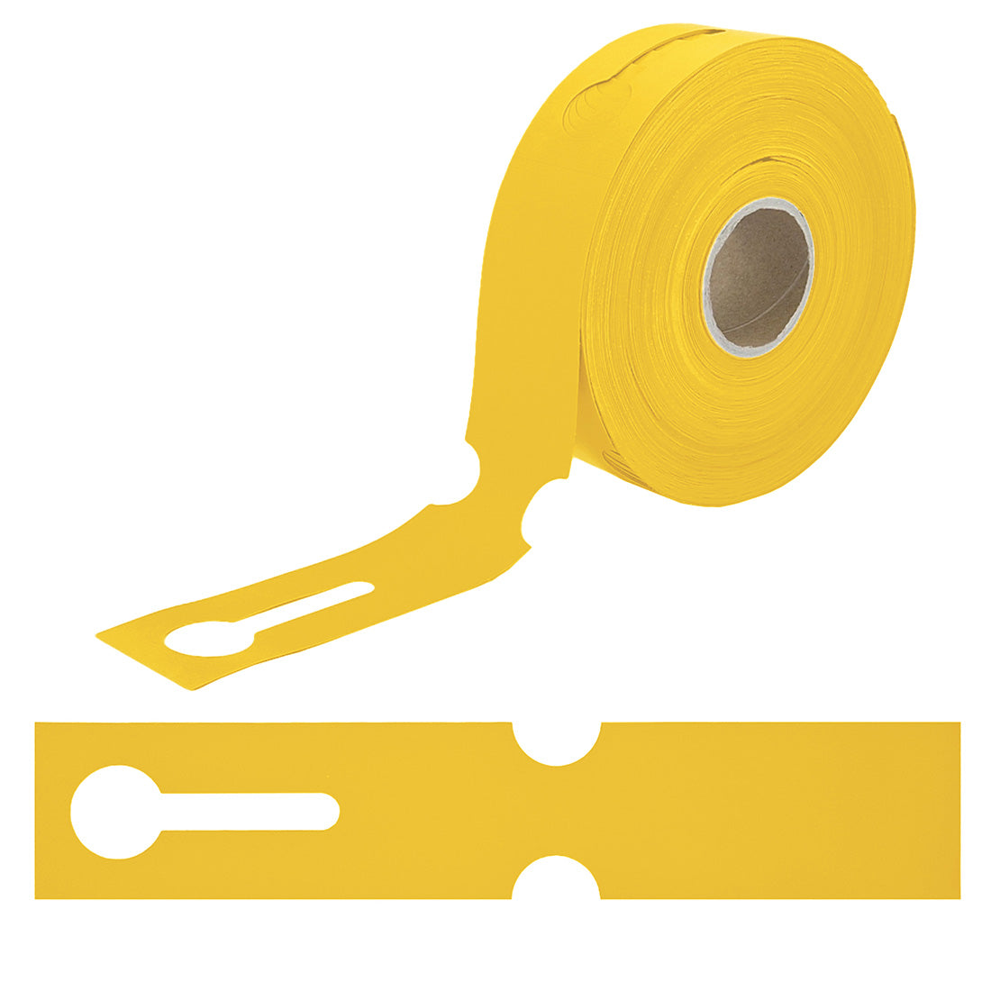 Schlaufenetiketten 260x50mm HDPE, Gelb