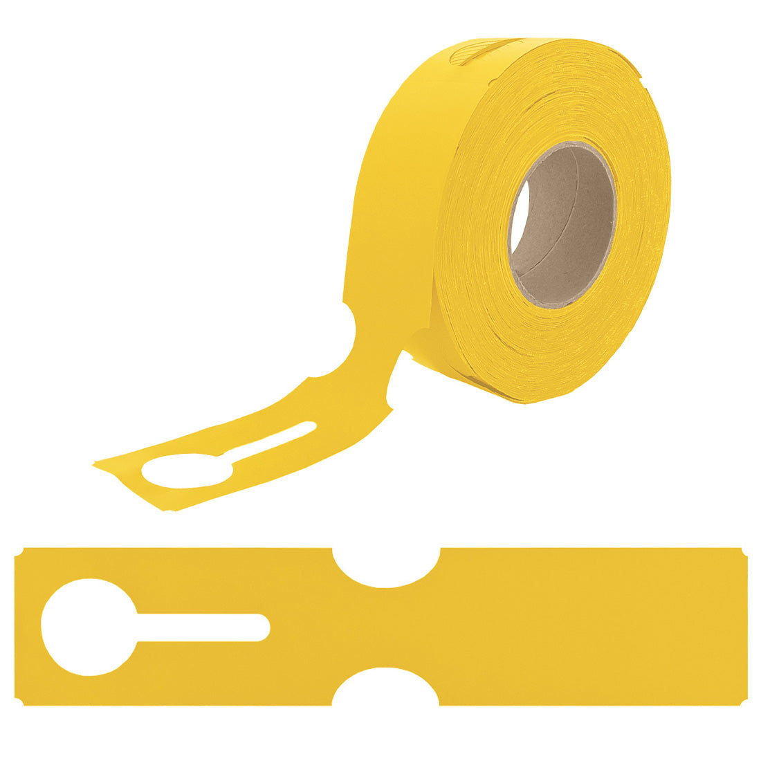 Étiquettes à boucle 273x59mm PEHD, Jaune