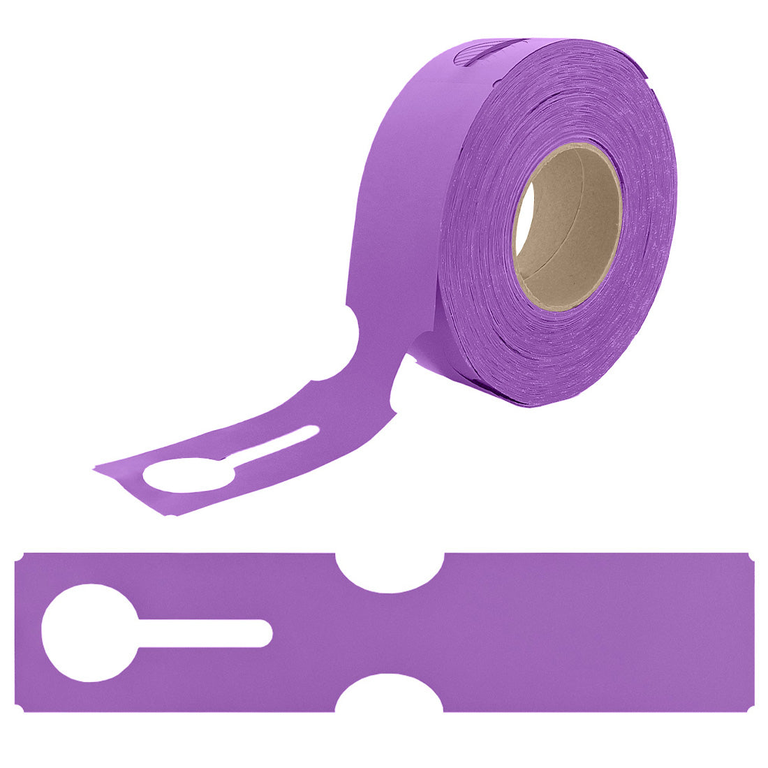Loop lock labels 273x59mm HDPE, Purple