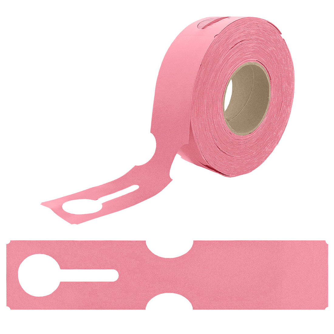 Étiquettes à boucle 273x59mm PEHD, Rose