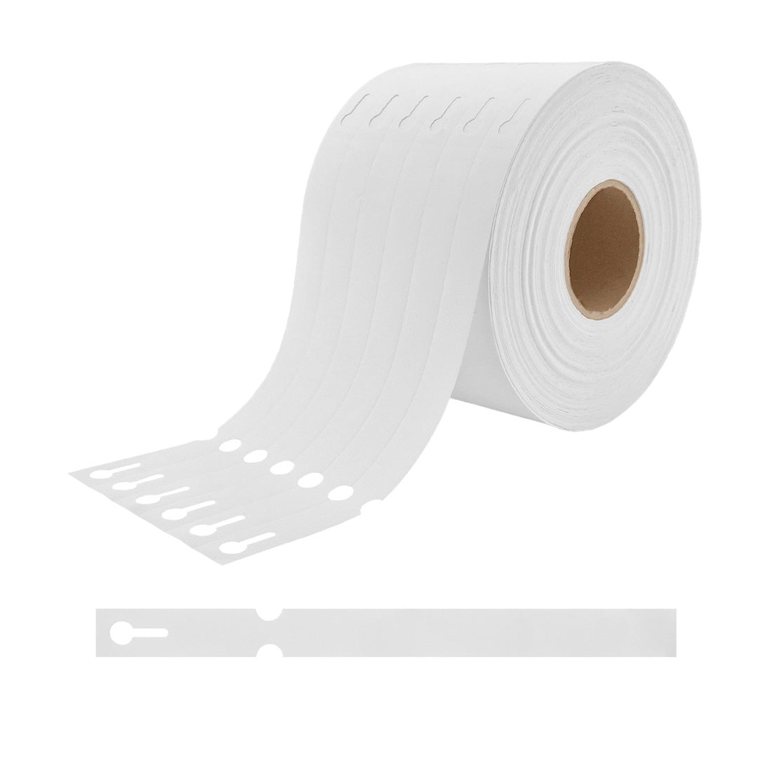 Sleufetiketten 200x17mm HDPE, Wit