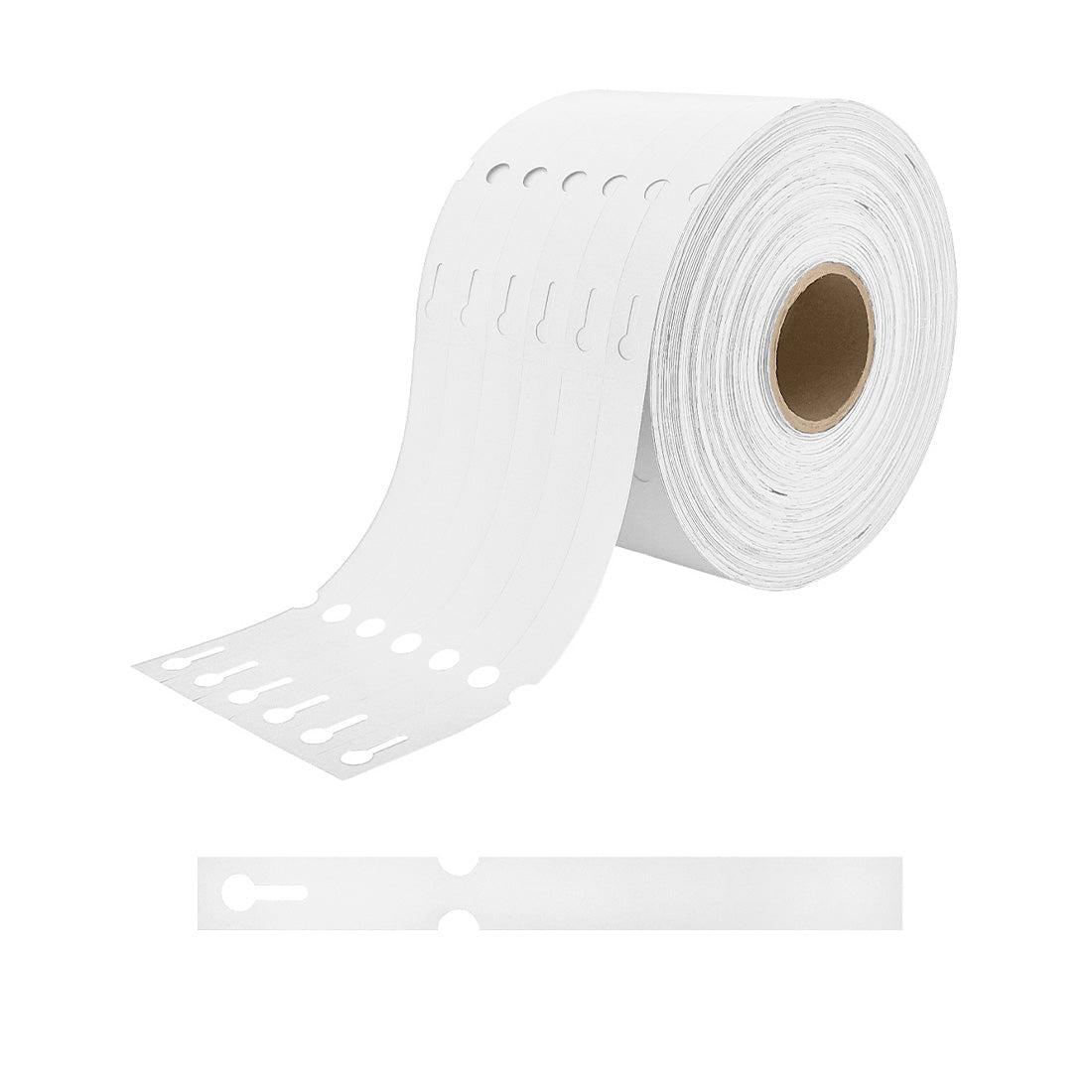 Étiquettes à boucle 160x17mm PEHD, Blanc