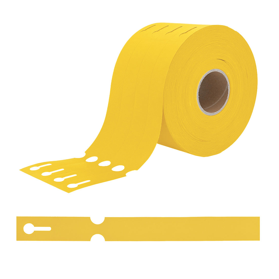 Schlaufenetiketten 250x25mm HDPE, Gelb