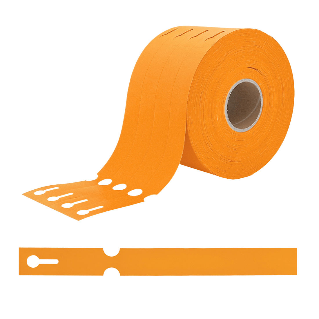 Étiquettes à boucle 250x25mm PEHD, Orange