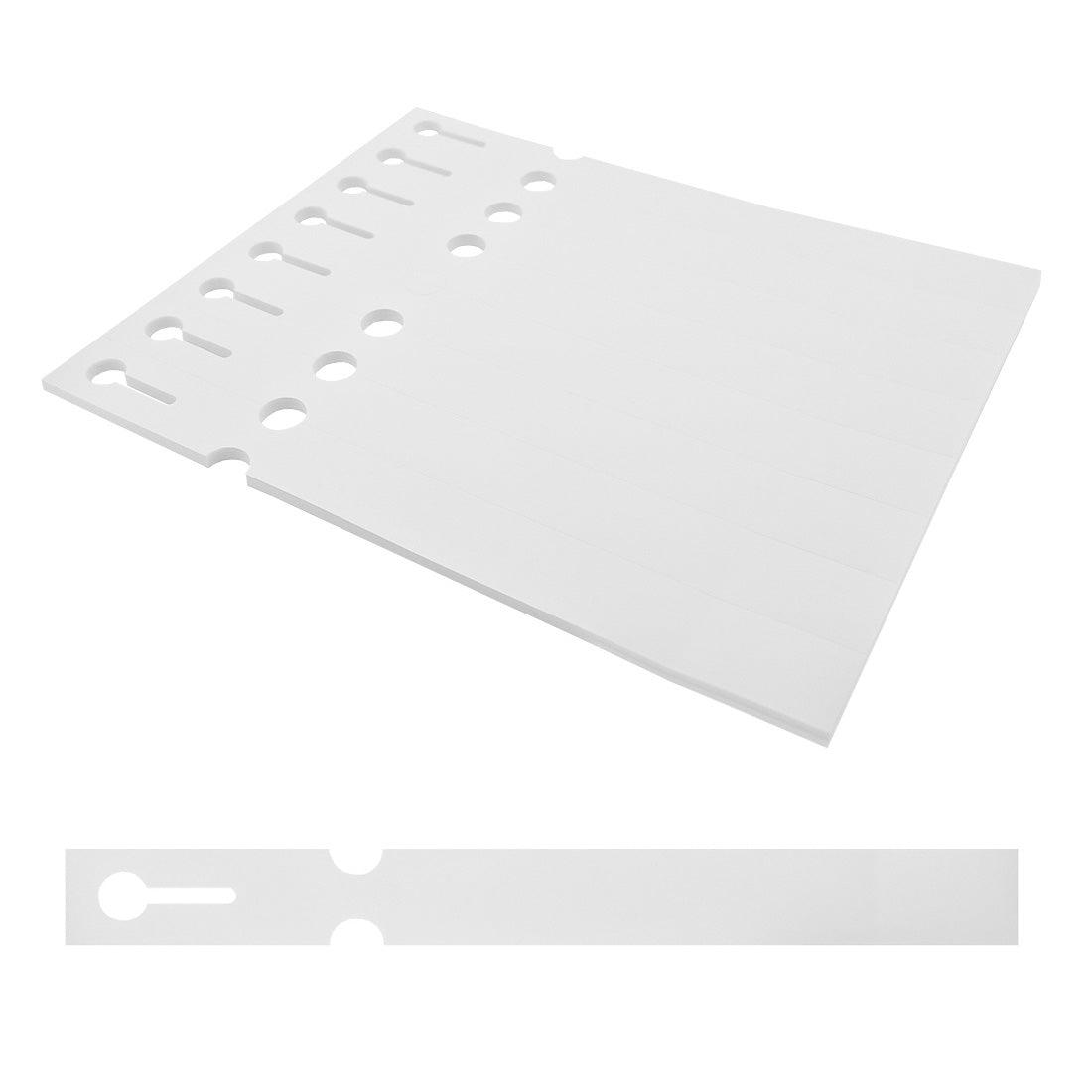 Étiquettes à boucle 250x25mm PET, Blanc