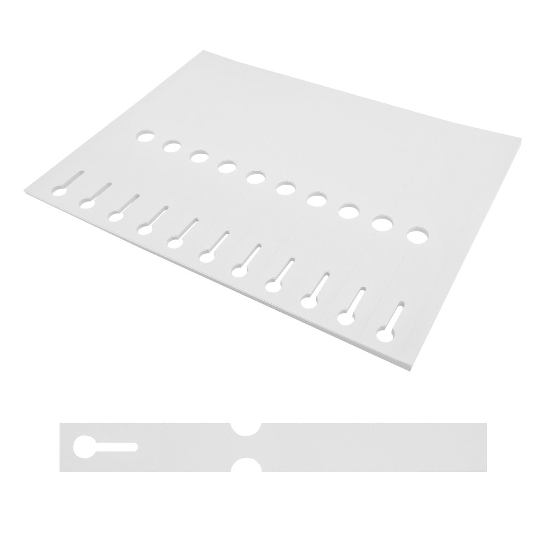 Étiquettes à boucle 210x25mm PET, Blanc