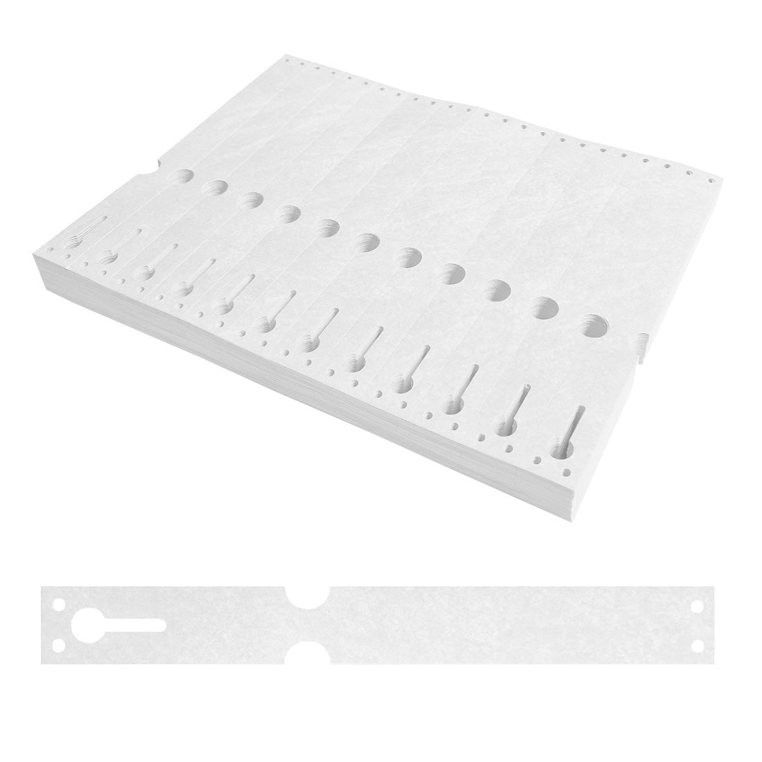Loop lock labels 220x25,4mm Tyvek White