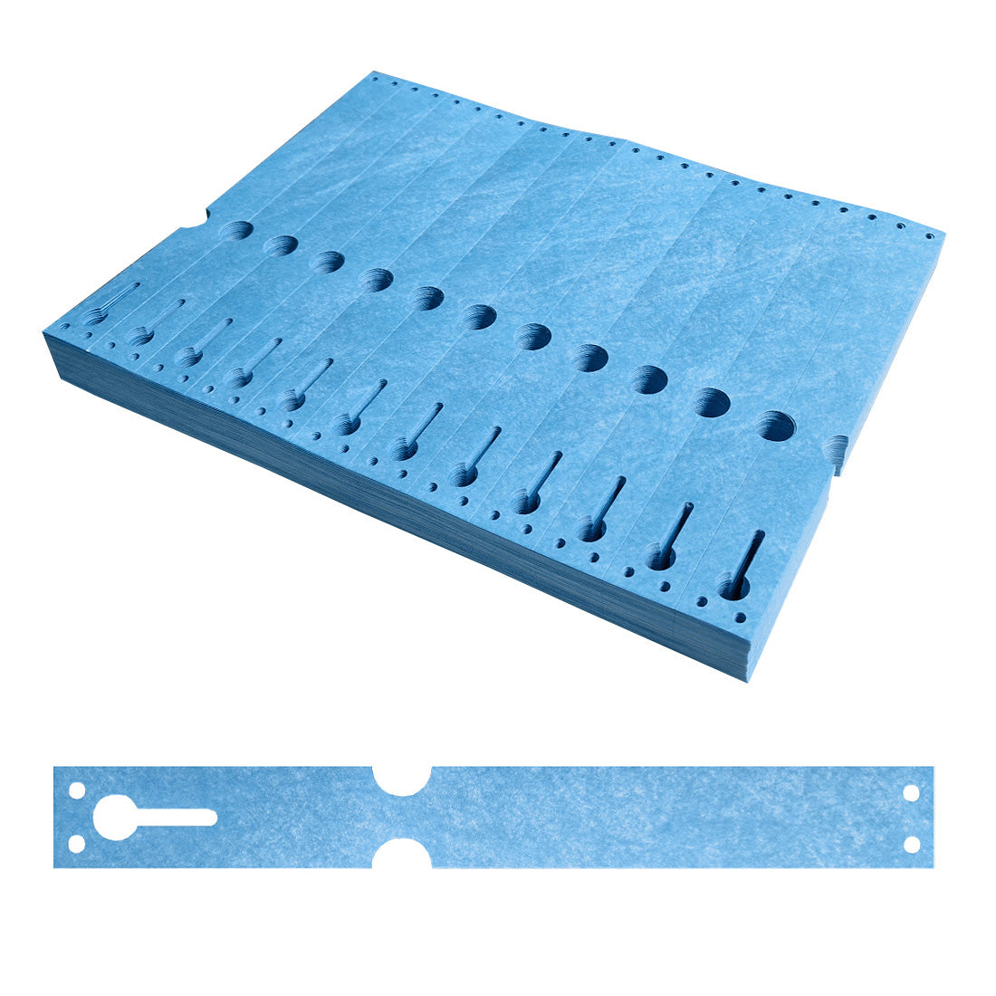 Étiquettes à boucle 220x25,4mm Tyvek, Bleu