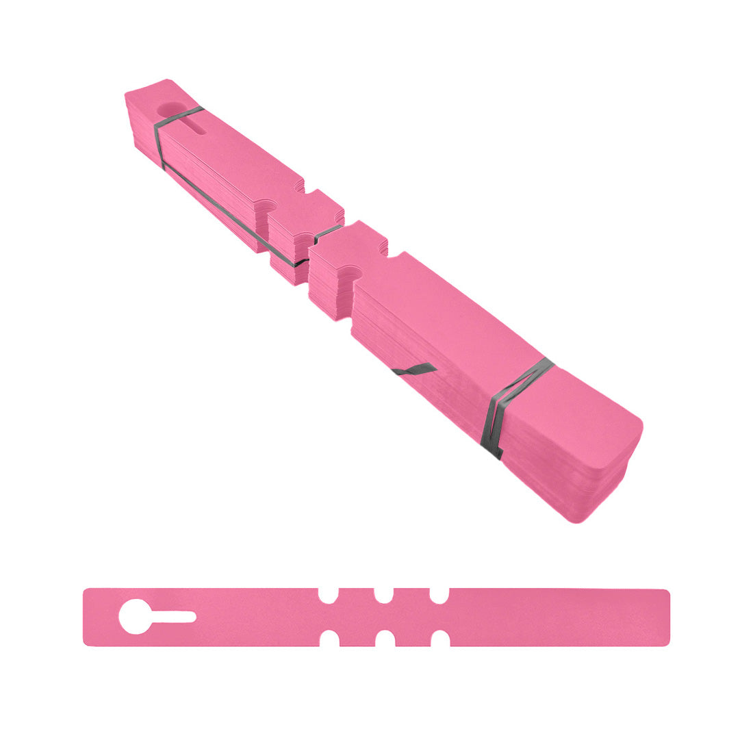 Étiquettes à boucle 210x20mm PVC, Rose