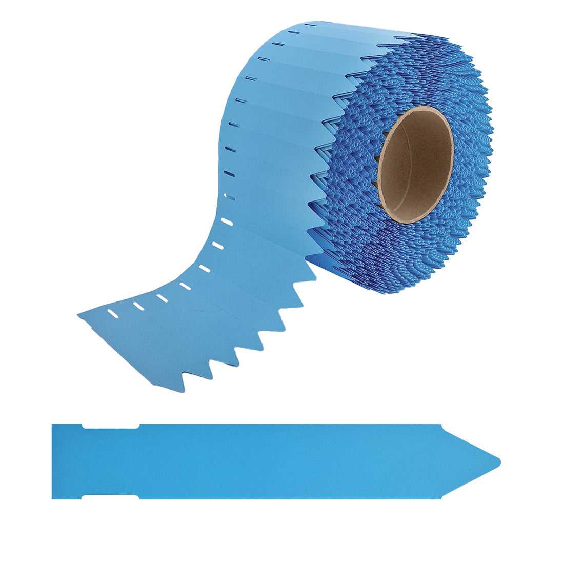 Étiquettes à piquer 17x100mm 350µ PVC Bleu