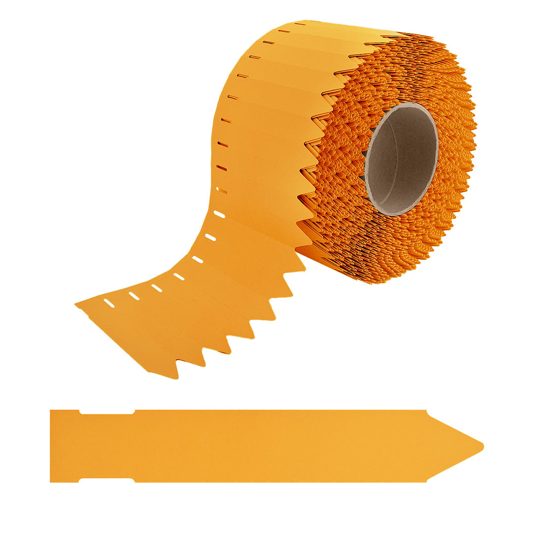 Steeketiketten 17x100mm 350µ PVC, Oranje