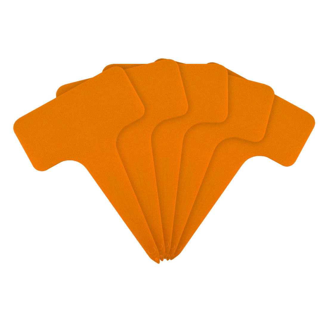 Étiquettes à piquer 60x96mm 1000µ PVC Orange