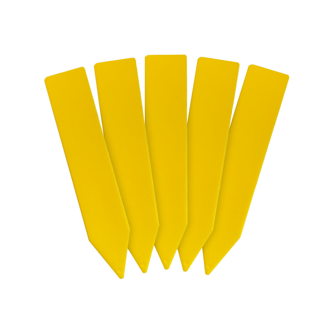 Étiquettes à piquer 18x100mm 1000µ PVC Jaune