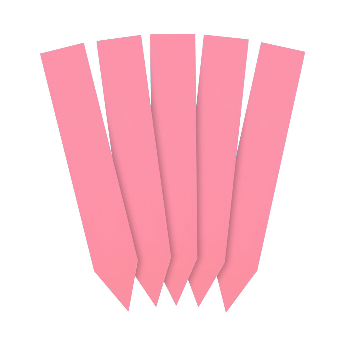 Étiquettes à piquer 20x120mm 350µ PVC Rose
