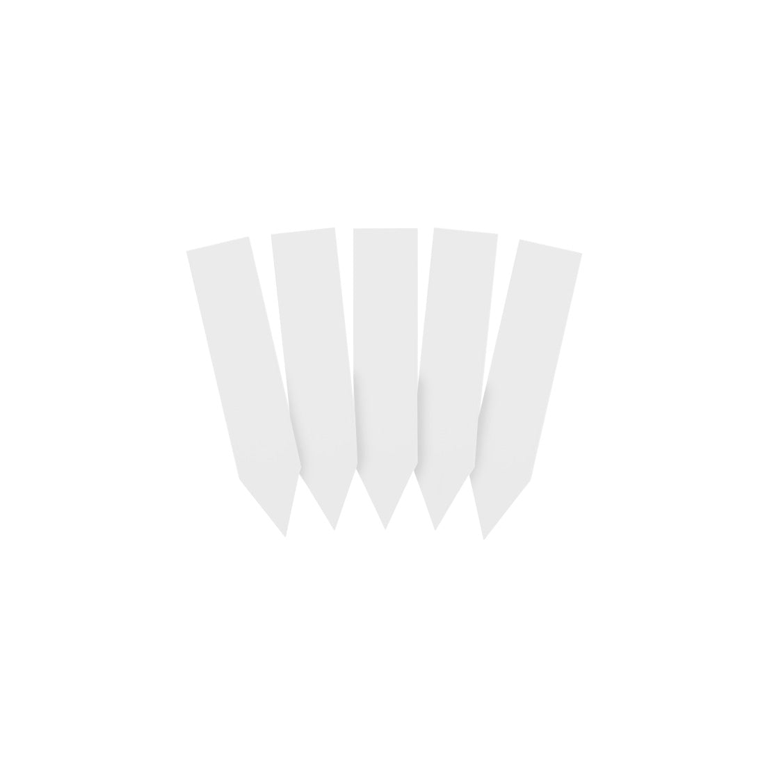 Stecketiketten 13x60mm 350µ PVC, Weiß