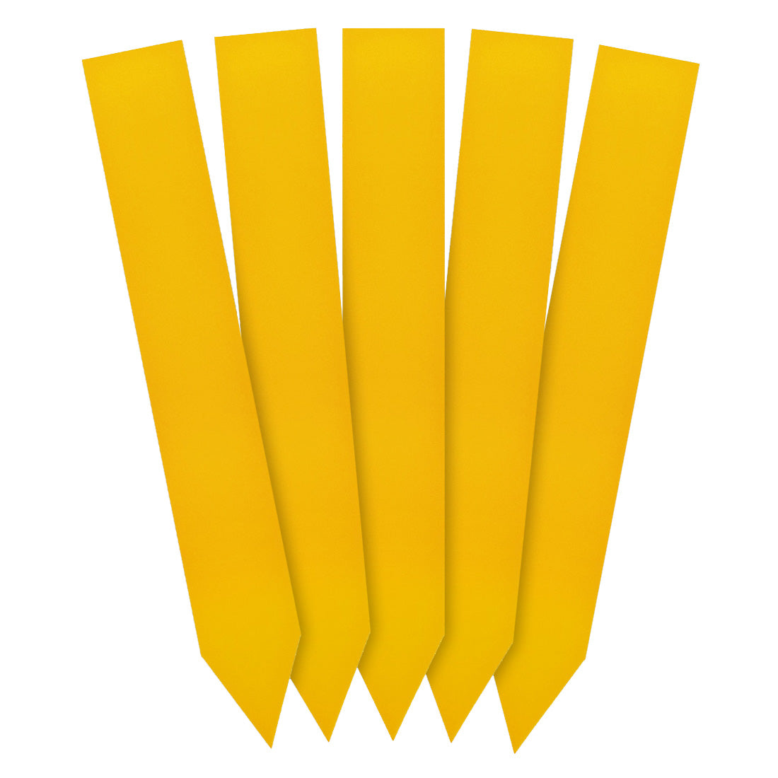 Étiquettes à piquer 20x140mm 350µ PVC Jaune