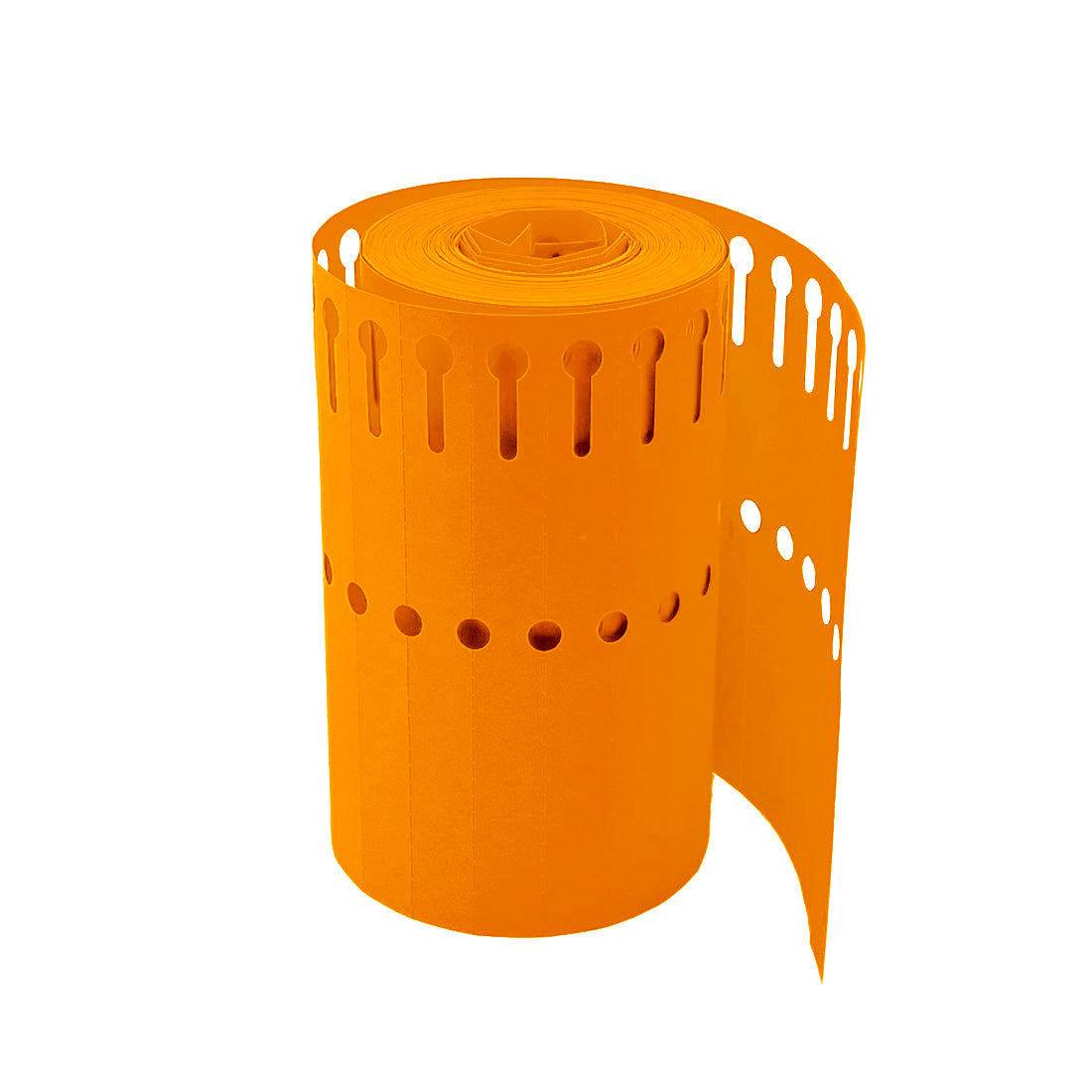 Sleufetiketten 120x13mm PVC, Oranje