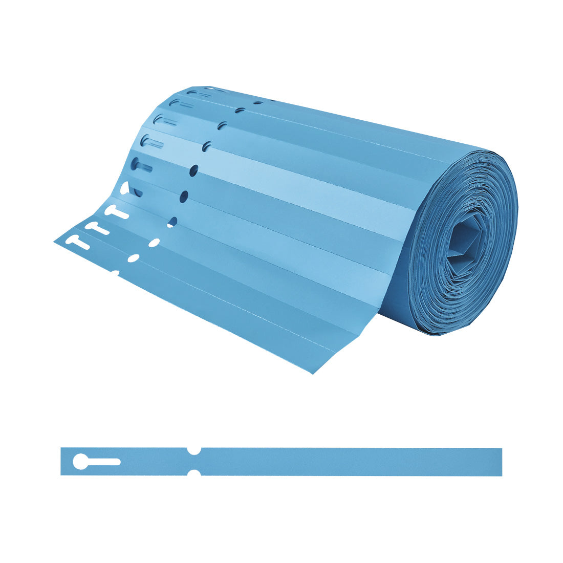 Schlaufenetiketten 200x13mm PVC, Blau