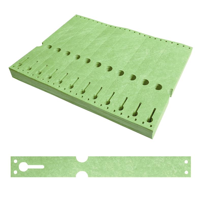 Schlaufenetiketten 220x25,4mm Tyvek, Grün