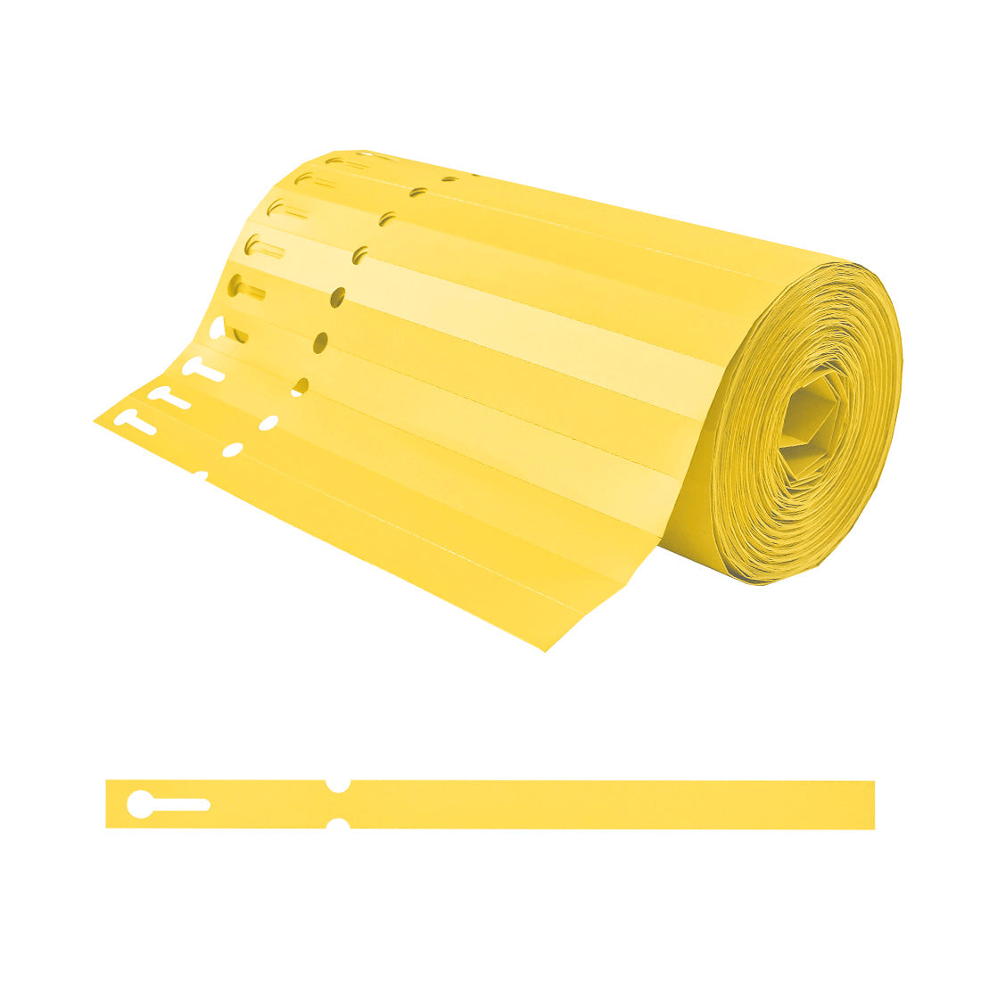 Schlaufenetiketten 200x13mm PVC, Gelb