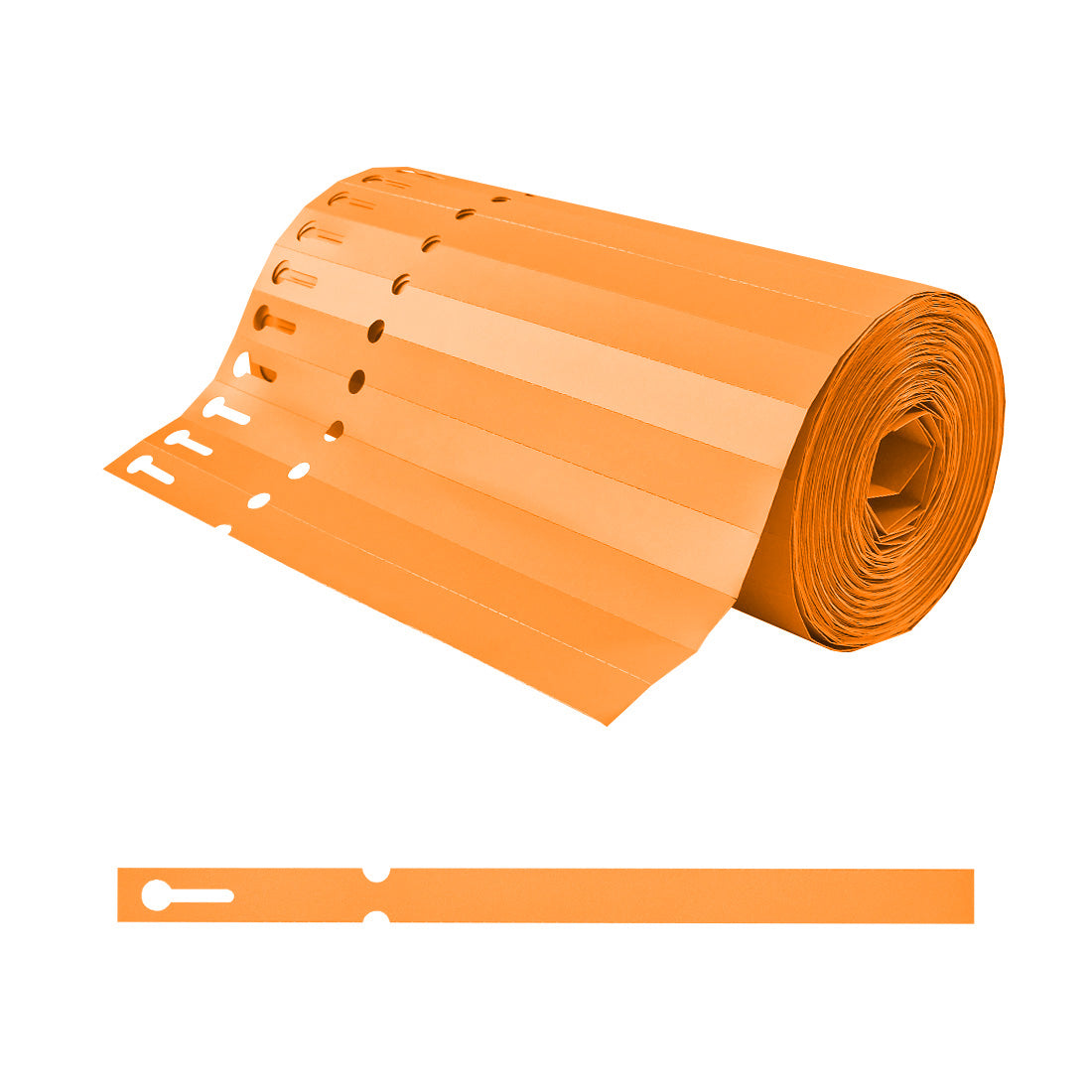 Schlaufenetiketten 200x13mm PVC, Orange