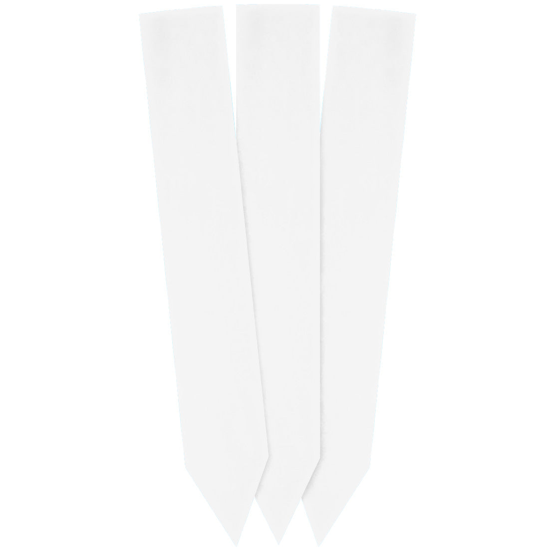 Étiquettes à piquer 30x200mm 350µ PVC Blanc