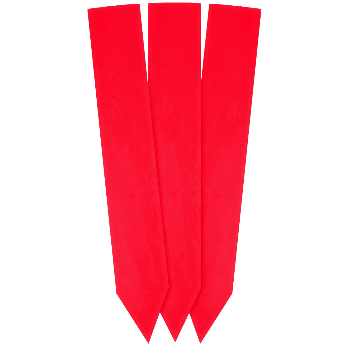 Étiquettes à piquer 30x200mm 350µ PVC Rouge