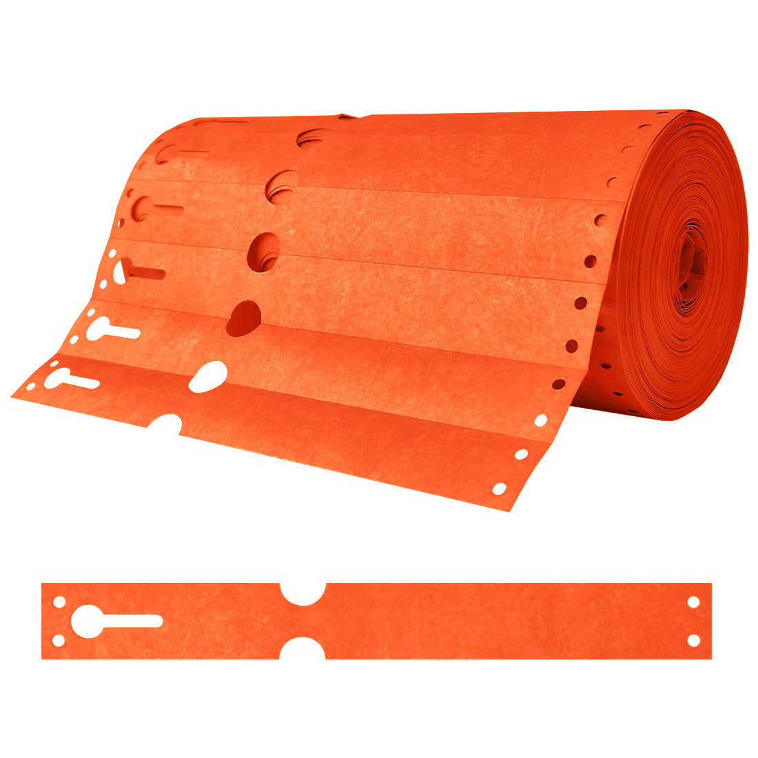 Schlaufenetiketten 220x25,4mm Tyvek, Orange