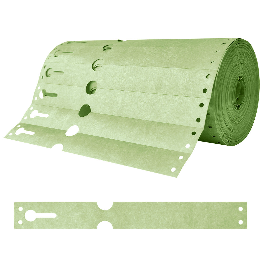 Loop lock labels 220x25,4mm Tyvek, Green