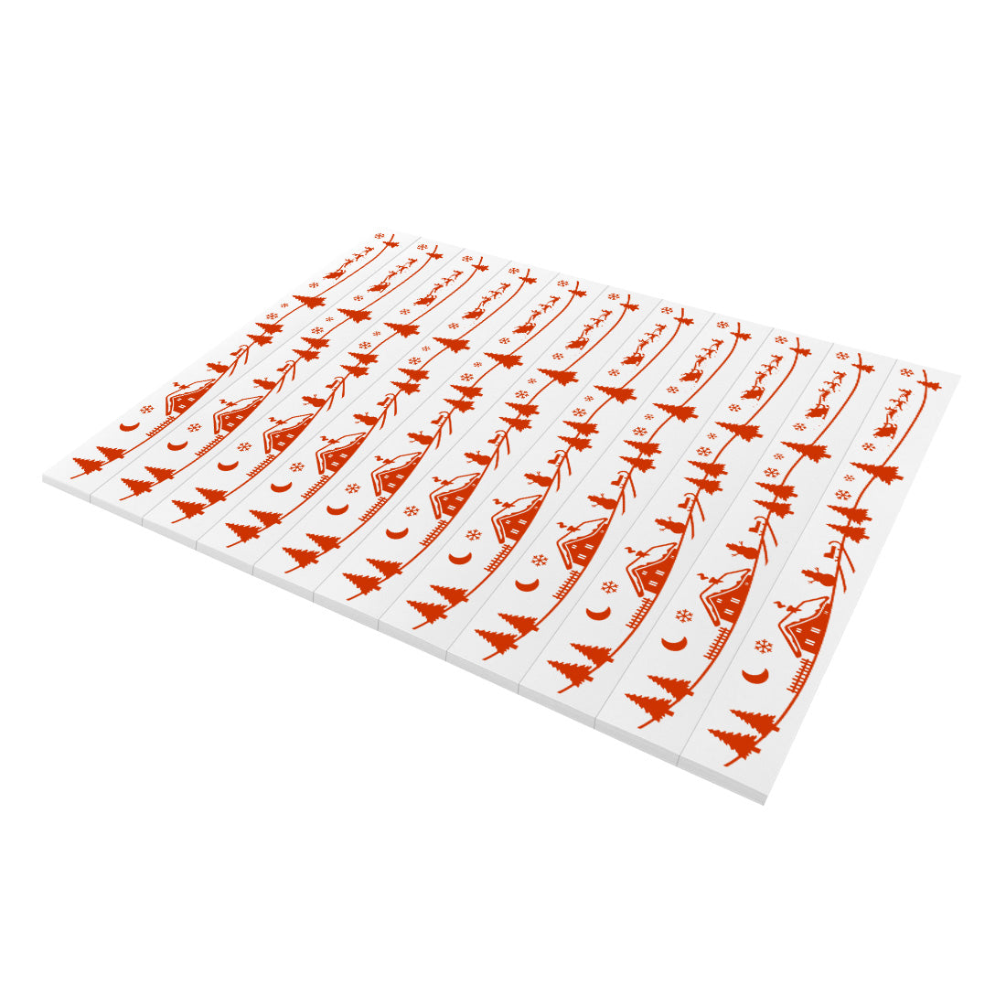 Étiquettes pour sapins de Noël 210x25,5mm PET, Rouge