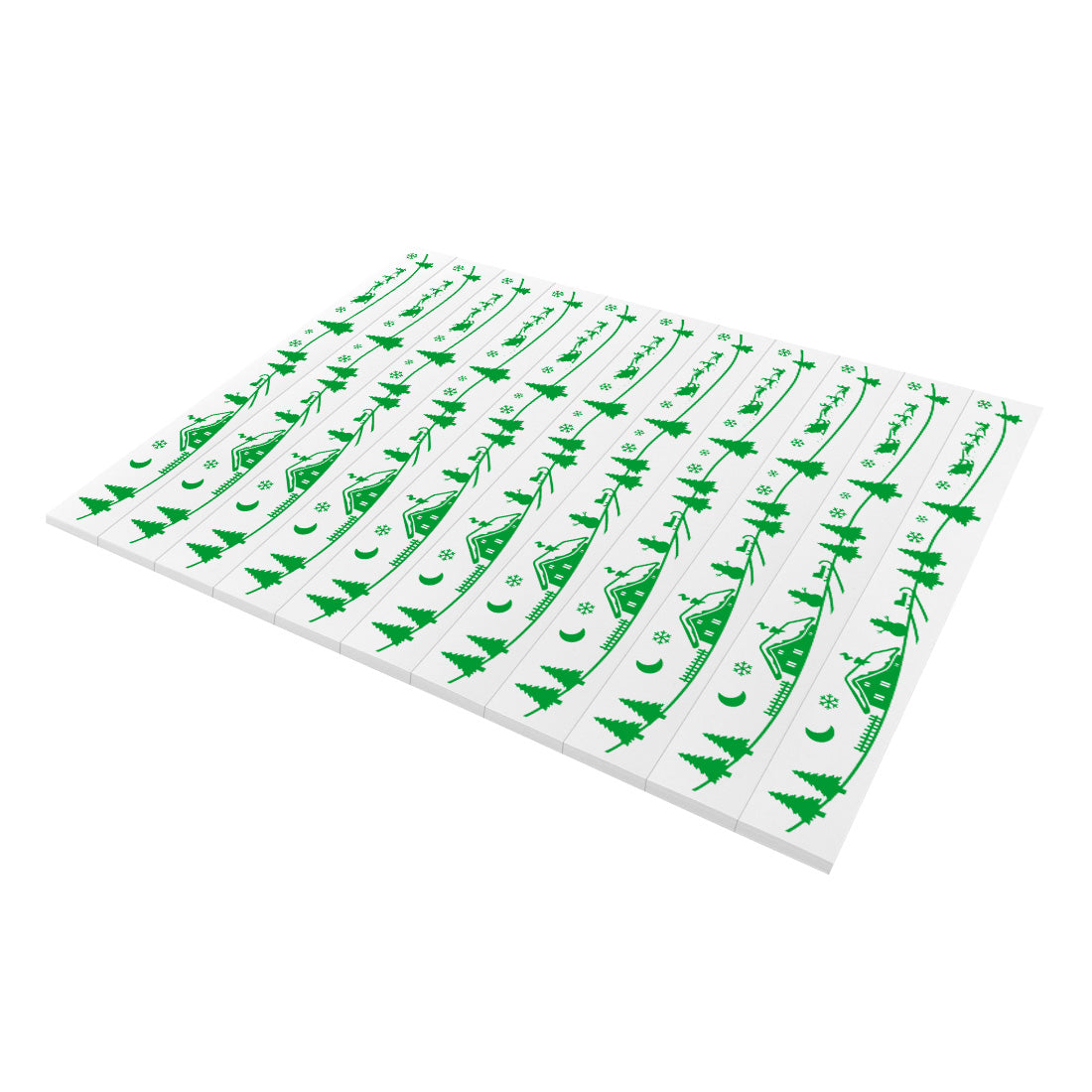 Étiquettes pour sapins de Noël 210x25,5mm PET, Vert