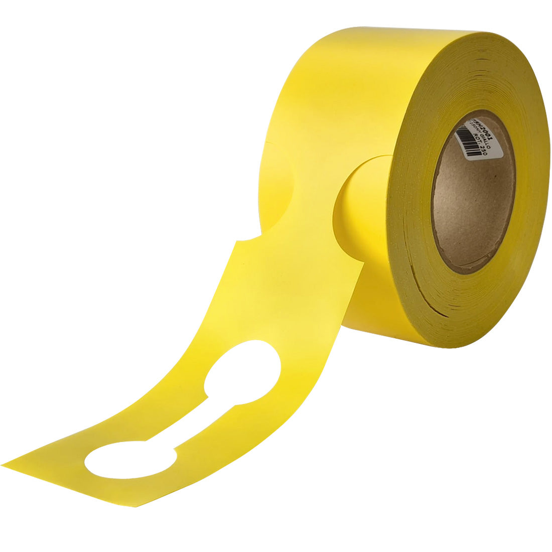 Sleufetiketten 400x75mm HDPE, Geel