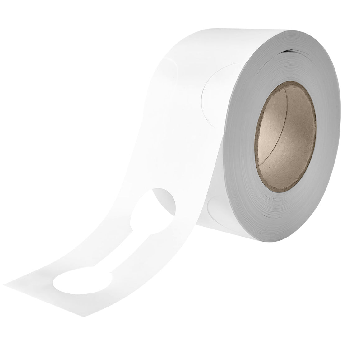 Sleufetiketten 400x75mm HDPE, Wit