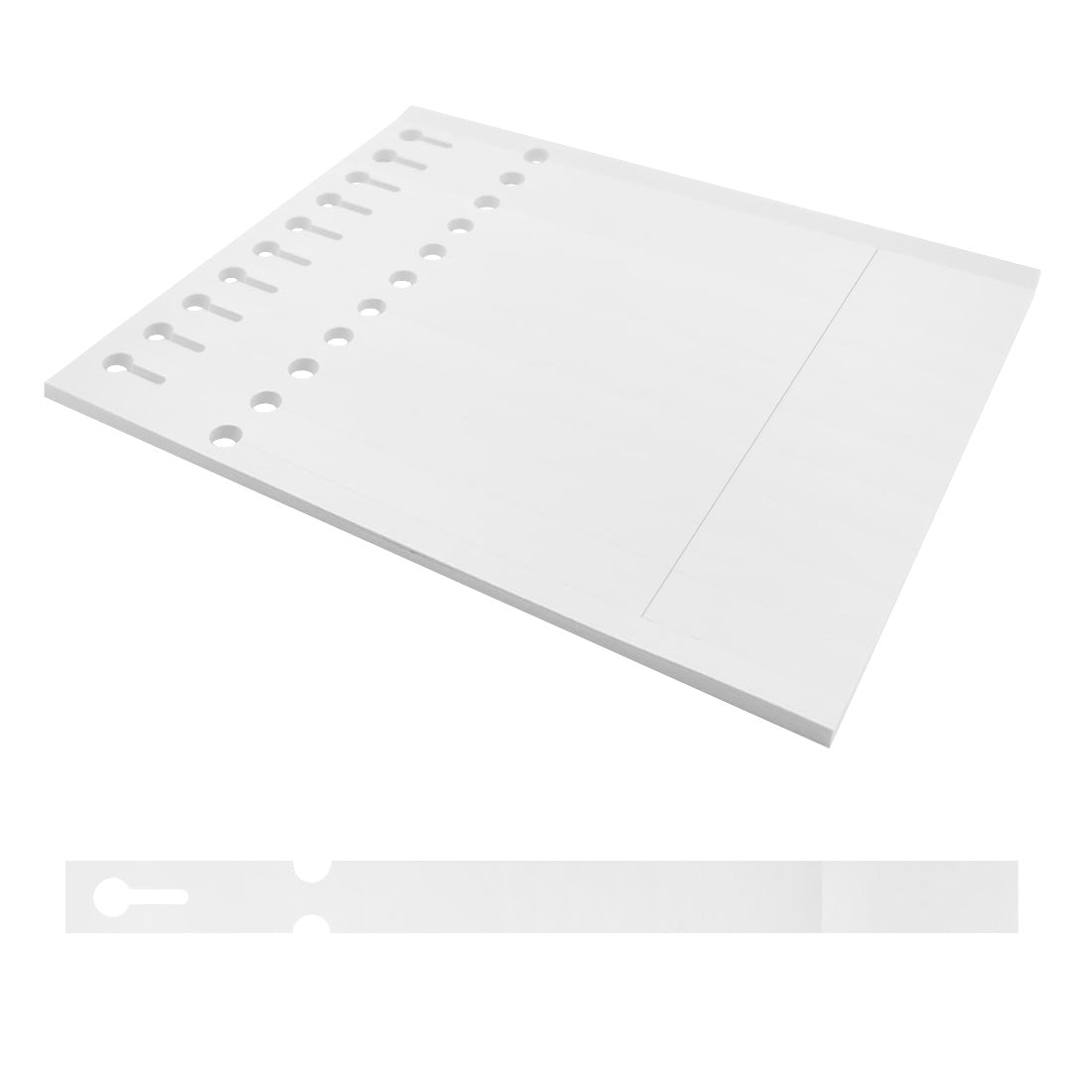 Étiquettes à boucle 250x19,1mm PET, Blanc